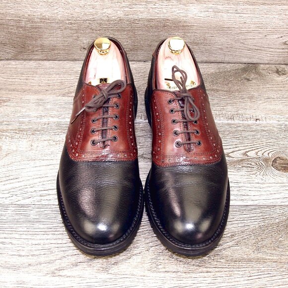 Allen Edmonds LINKS Oxford 10.5 B Narrow Brown/Black * add $15 new Cedar Trees main image 5